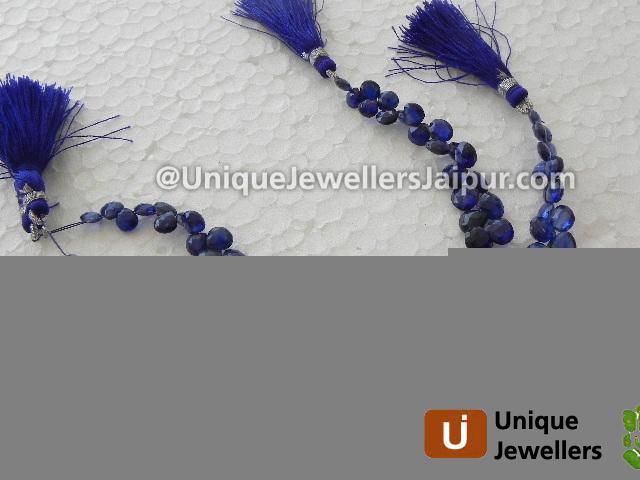 Kyanite Faceted Heart Beads